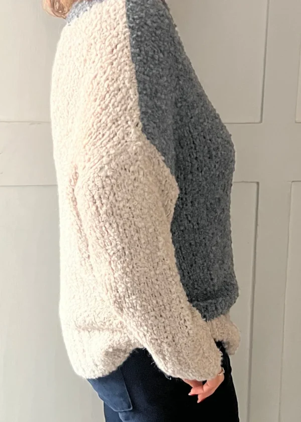 Contrast Boucle Knit