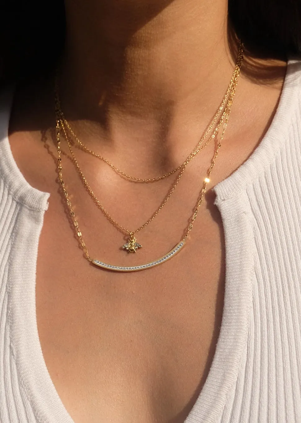 crescent_glow_k_gold_plat_0.webp Crescent Glow 18K Gold Plate Necklace