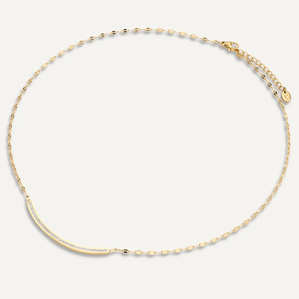 crescent_glow_k_gold_plat_3.webp Crescent Glow 18K Gold Plate Necklace