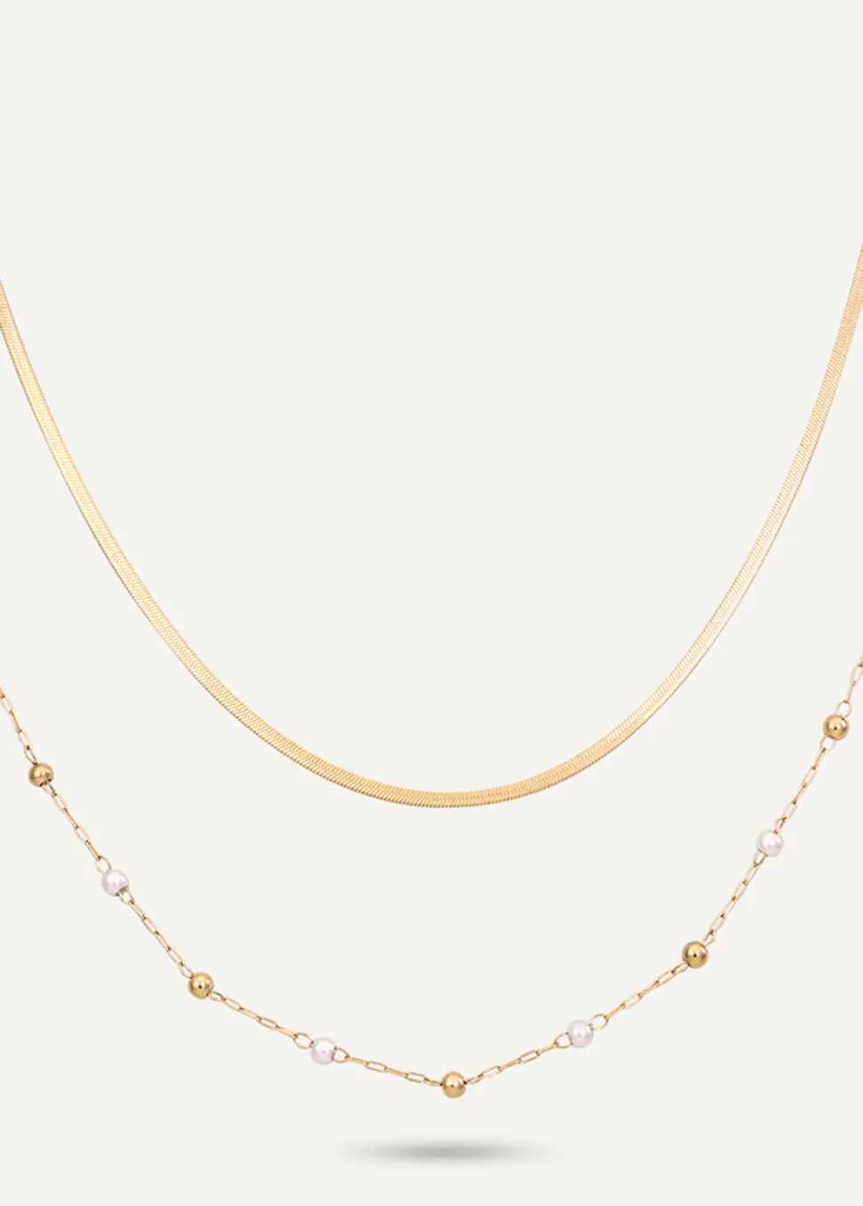 double_delight_layered_ne_1.webp Double Delight Layered Necklace in 18K Gold-Plated