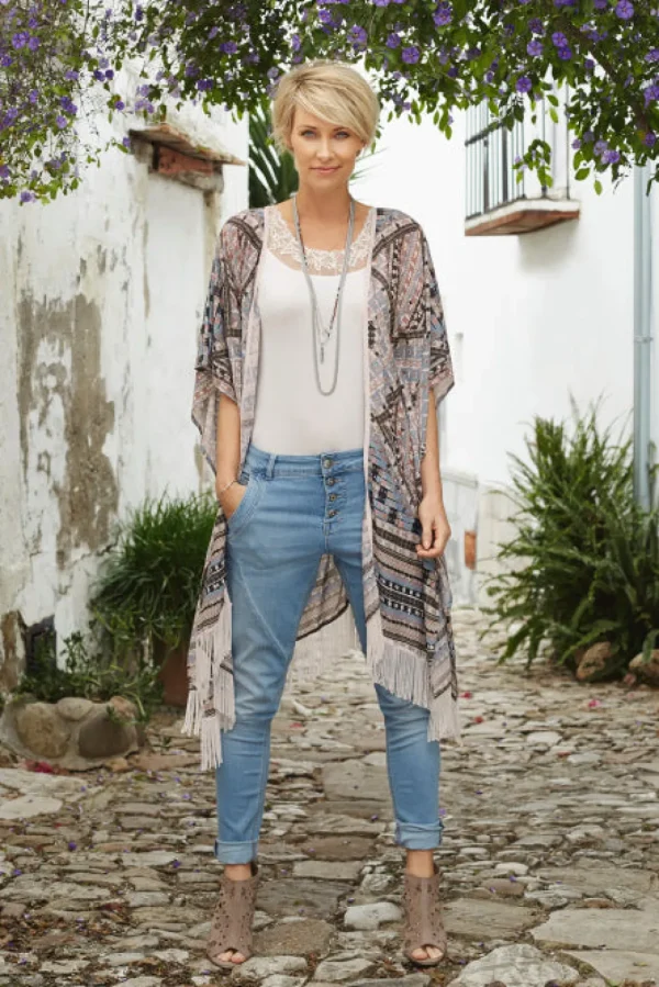 Florence Vest Top in Chalk