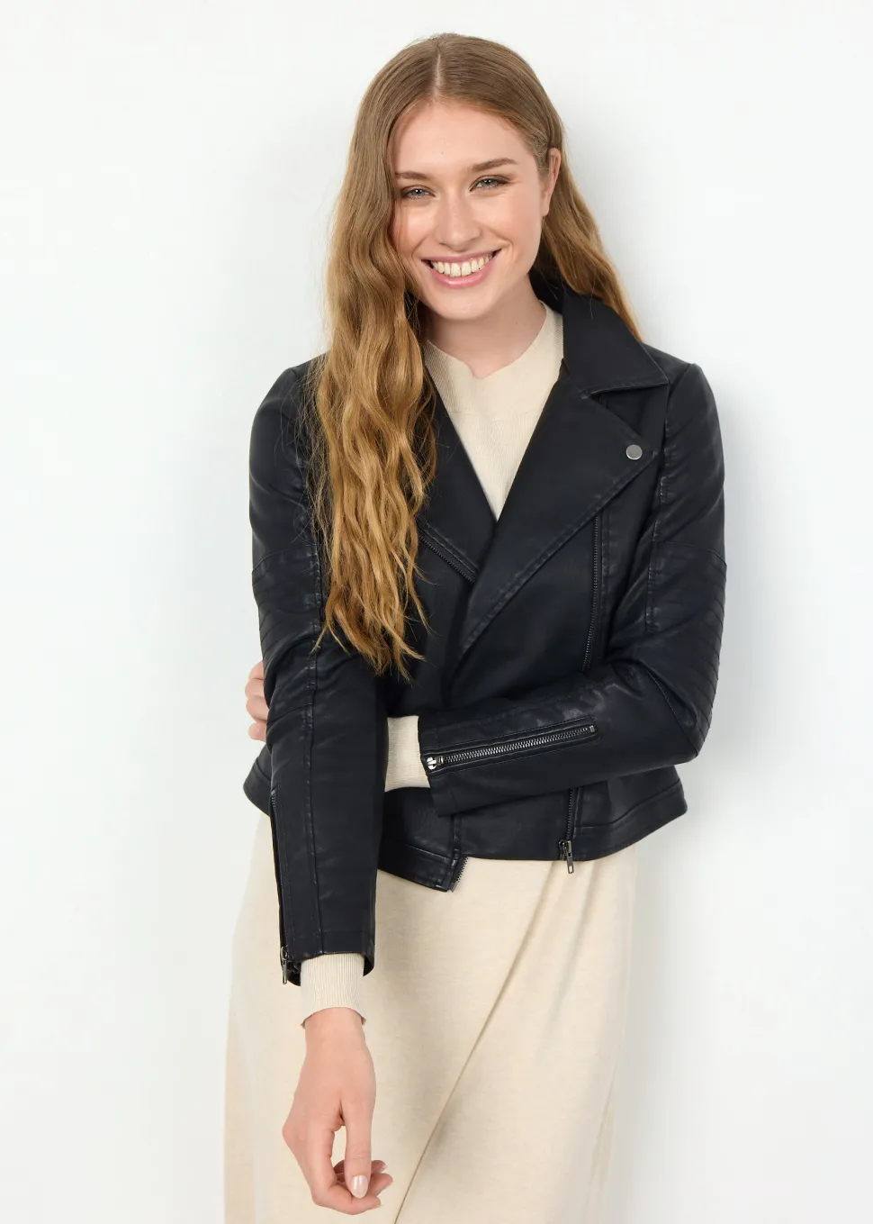 gunilla__faux_leather_jac_0.webp Gunilla 7 Faux Leather Jacket in Black