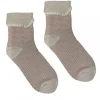 Luxurious Cuff House Socks in Fine Stripe