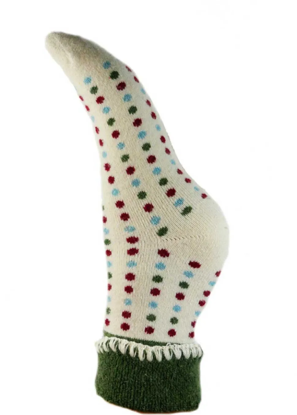 luxurious_cuff_house_sock_0-2.webp Luxurious Cuff House Socks with Multicoloured Dots