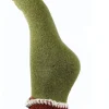 Luxurious Cuff House Socks in Plain colour blocks