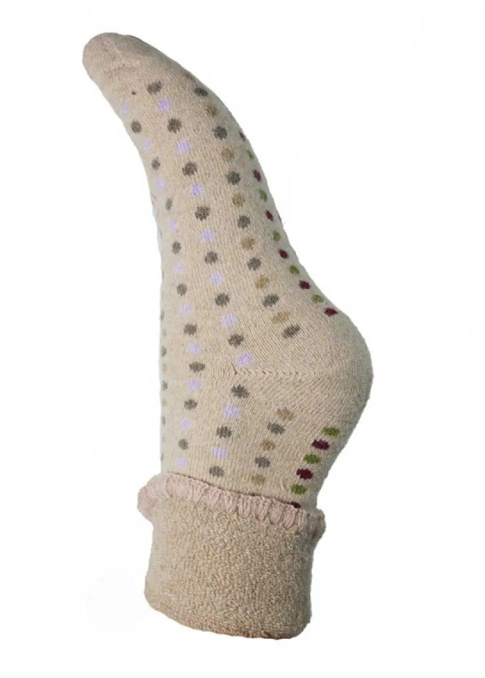 luxurious_cuff_house_sock_2-2.webp Luxurious Cuff House Socks with Multicoloured Dots