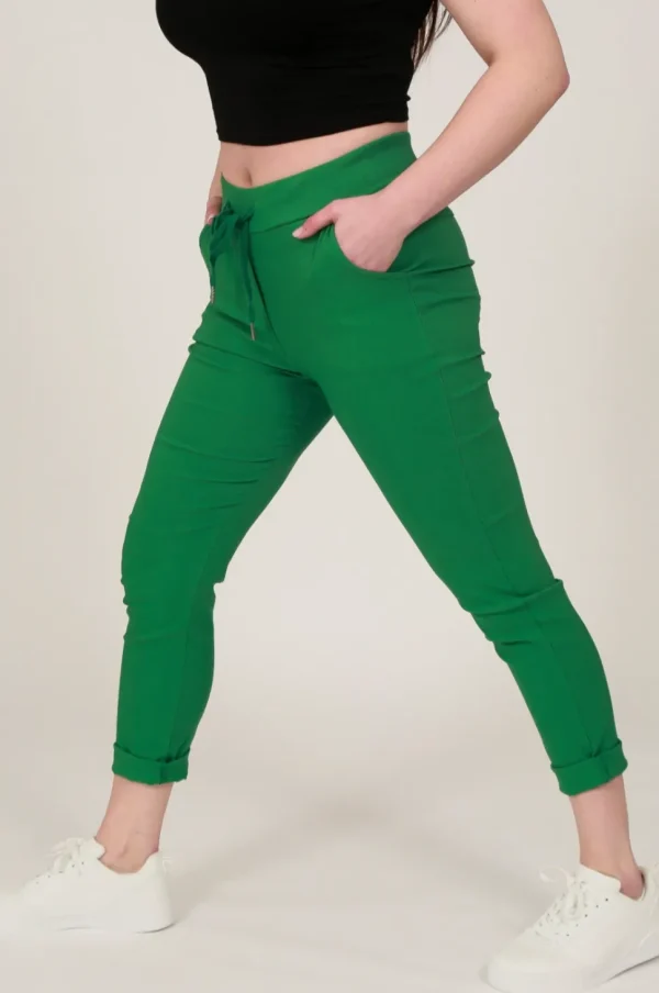 Magic Plain Trousers in Shades of Green