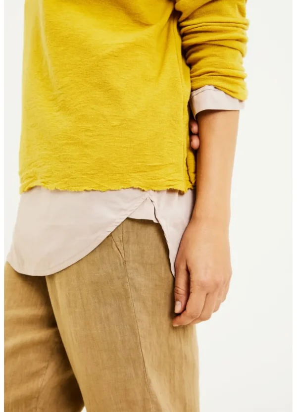 Merino Wool Wide Top with Turtleneck