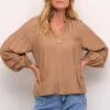 Mila Blouse in Cinnamon Swirl