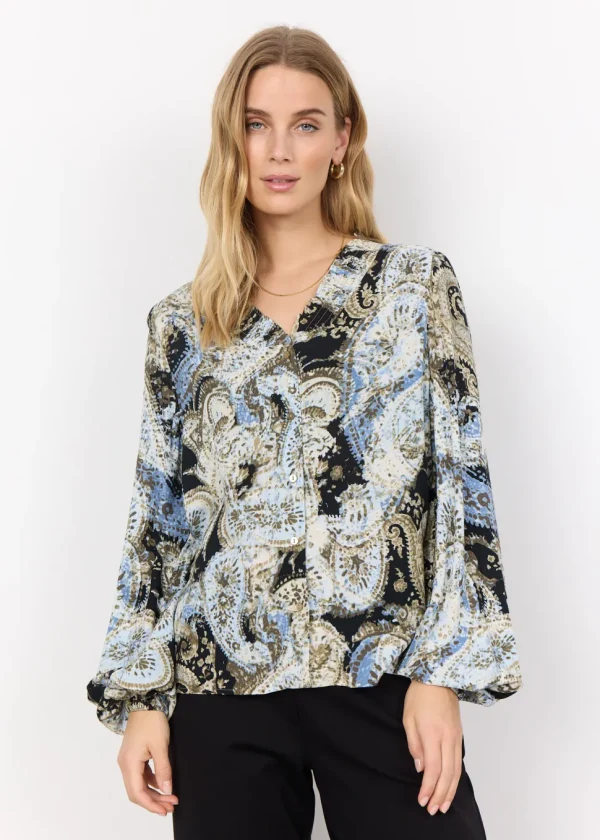 Nami 2 Blouse in Blue Flint