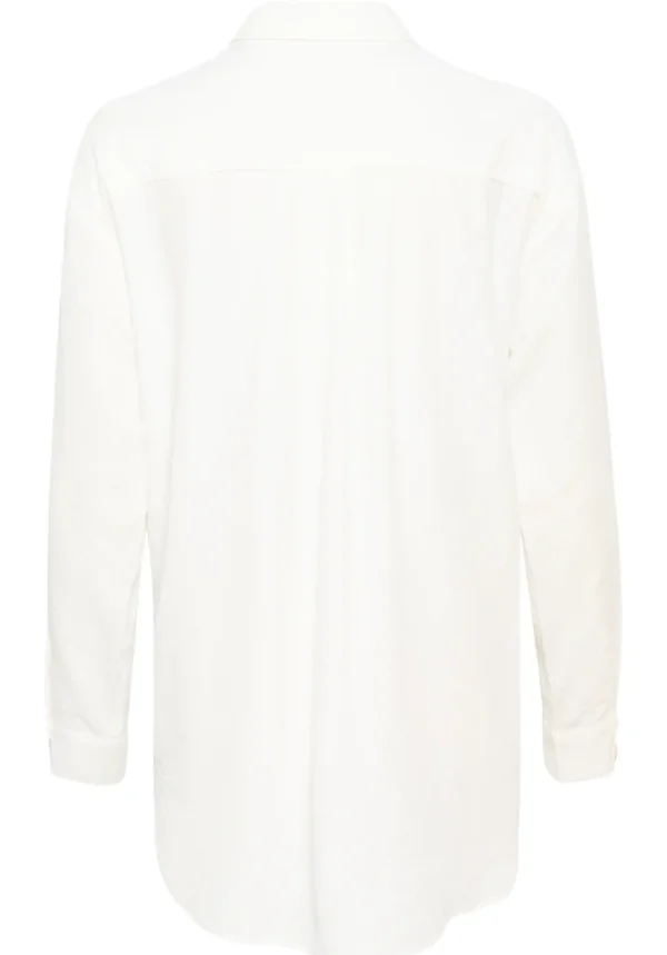 Nola Breast Pocket Shirt in Snow White