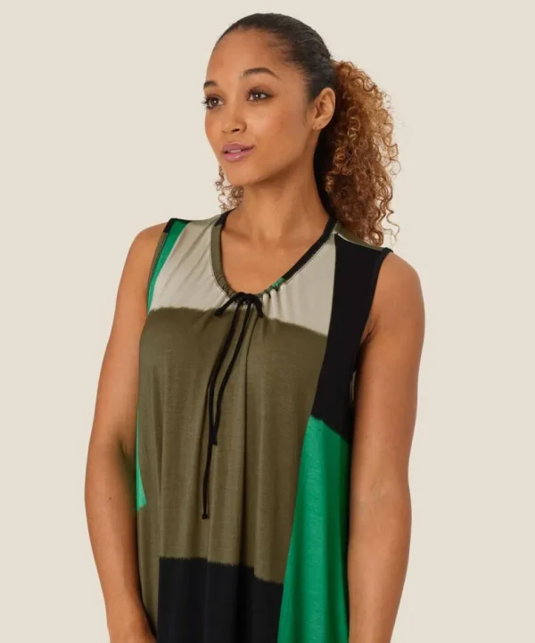 Octava Jersey Dress in Green Spruce