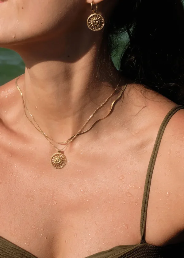Radiant Sol Necklace in 18K Gold-Plated