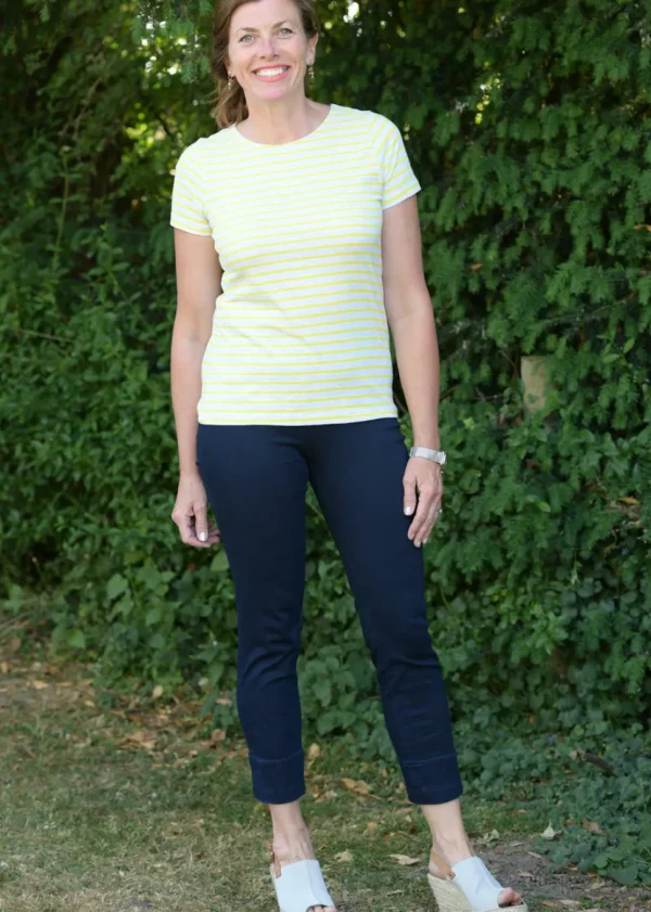 Robell Denim Bella 3/4 Length Jeans in Navy 69