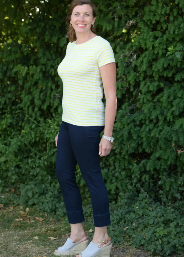 Robell Denim Bella 3/4 Length Jeans in Navy 69