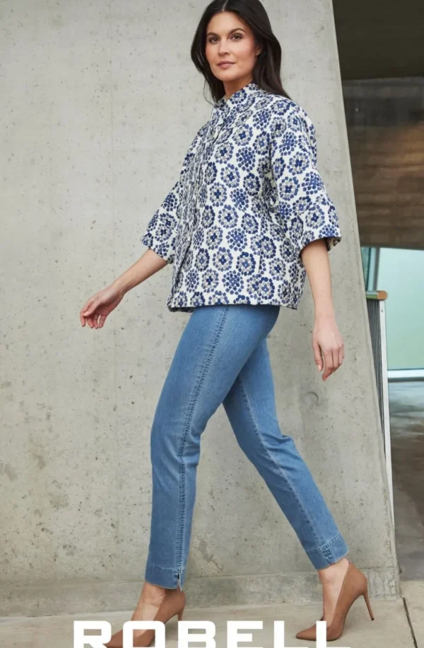 Robell Denim Marie Stretch Jeans in Light Denim 62