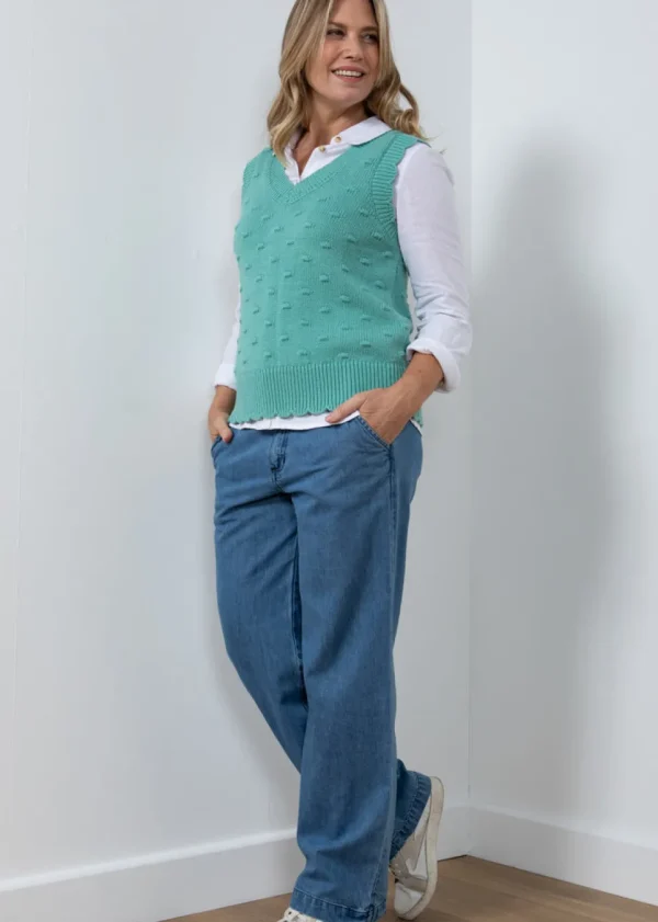 Saffy Tank in Sea Green