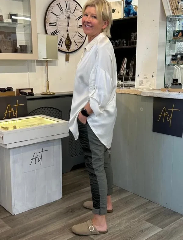 Satin front Magic Trousers