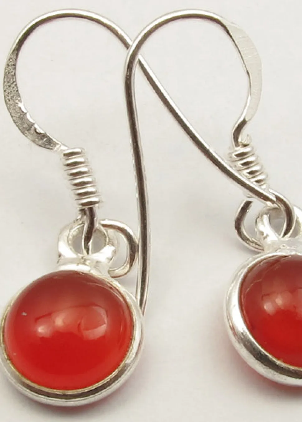 solid_silver_carnelian_ro_2.webp Solid Silver Carnelian Round Drop Earrings