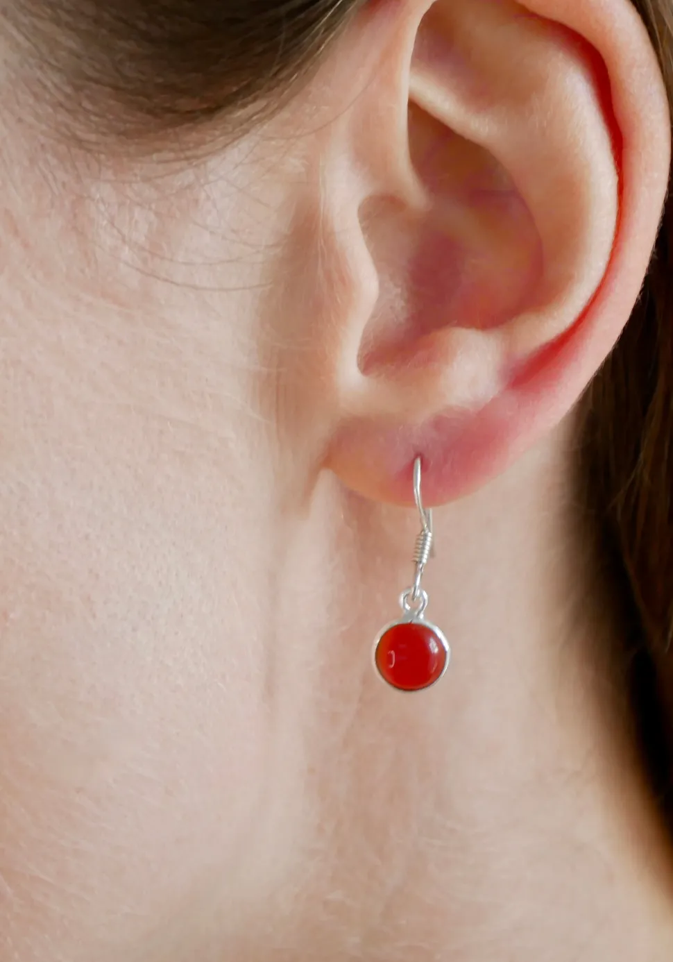solid_silver_carnelian_ro_4.webp Solid Silver Carnelian Round Drop Earrings