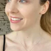 Solid Silver Chalcedony Hot Pink Pendant