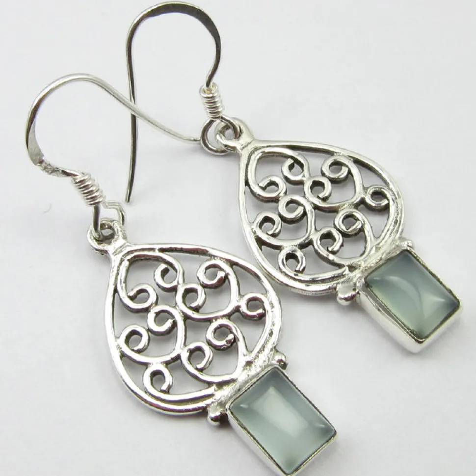 solid_silver_chalcedony_m_0-1.webp Solid Silver Chalcedony Moroccan Style Drop Earrings