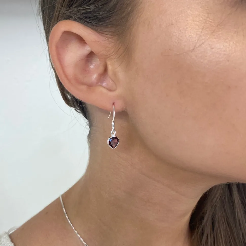 solid_silver_garnet_mini__6.webp Solid Silver Garnet Mini Tear Drop Earrings