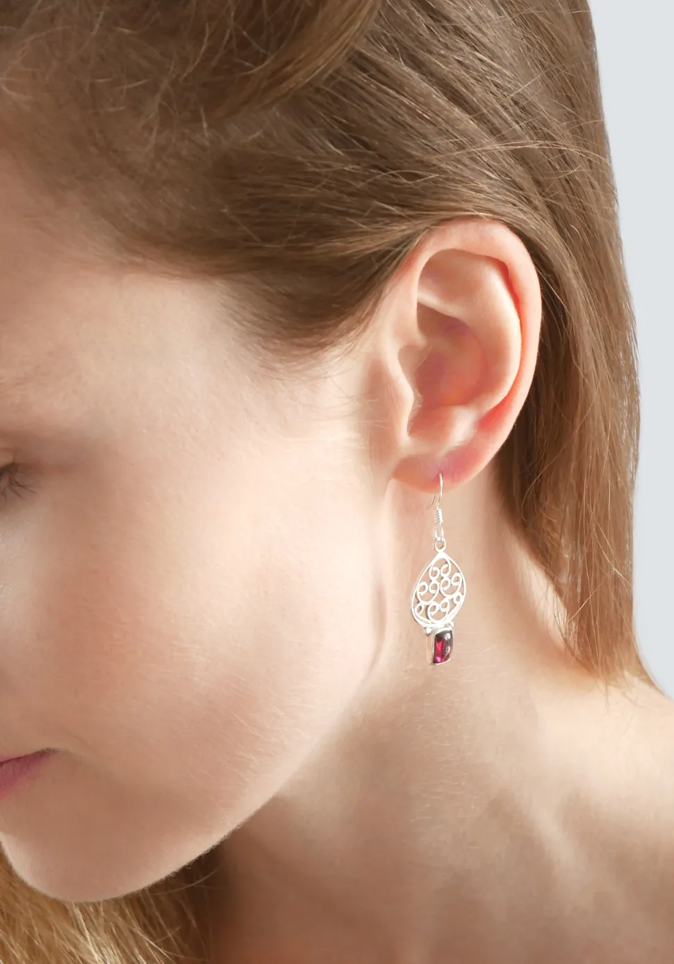 solid_silver_garnet_moroc_0.webp Solid Silver Garnet Moroccan Style Drop Earrings