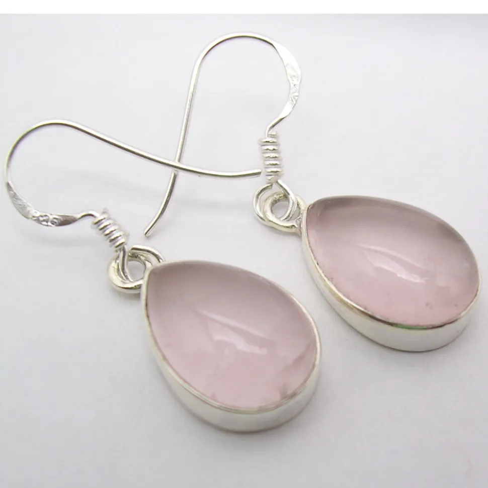 solid_silver_peardrop_chu_1.webp Solid Silver Pear-Drop Chunky Rose Quartz Earrings