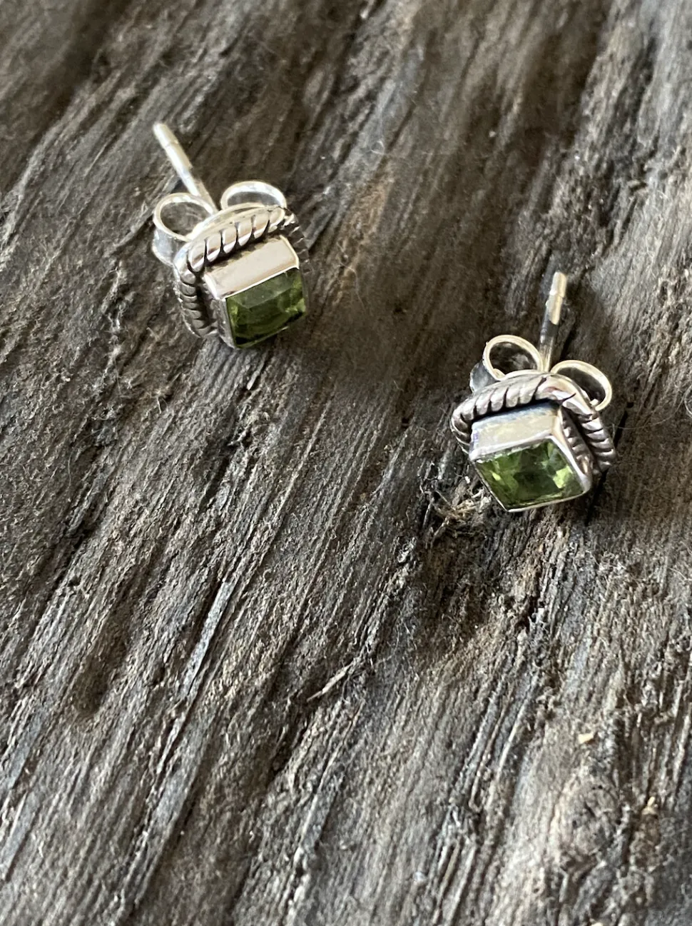 solid_silver_peridot_squa_2.webp Solid Silver Peridot Square Stud Earrings