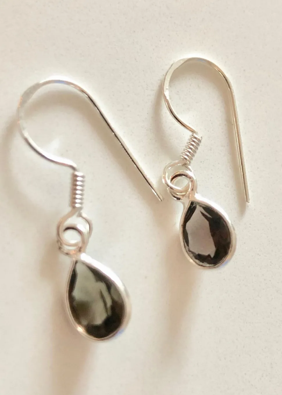 solid_silver_smoky_quartz_0-3.webp Solid Silver Smoky Quartz Tear Drop Earrings