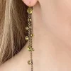 Someshine, Sometime Crystal Encrusted Chain Earrings