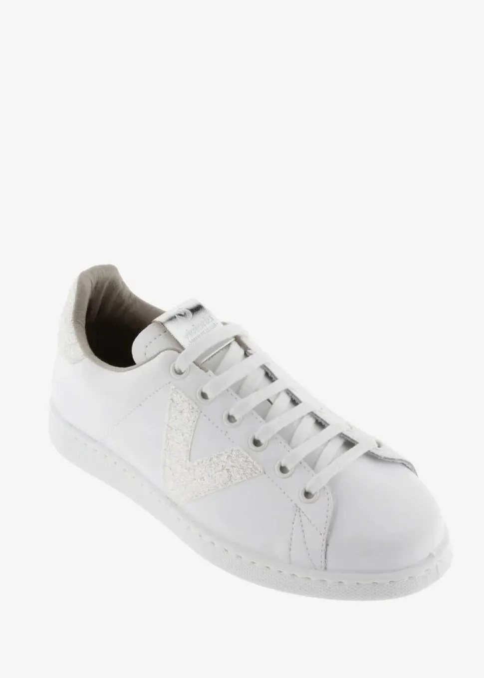 tennis_leather_amp_glitte_1.webp Tennis Leather & Glitter Swirl Trainers in White