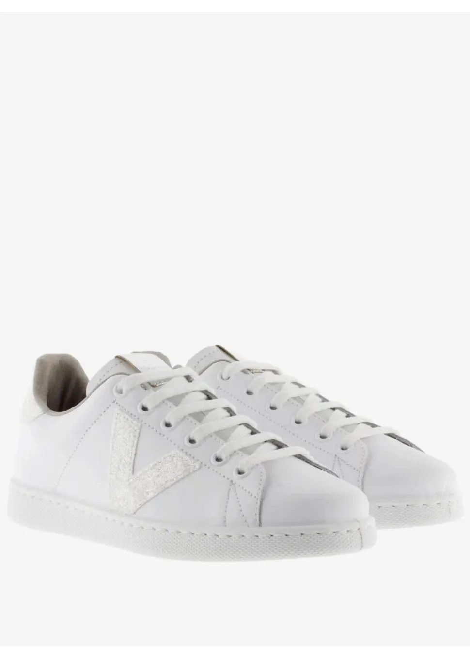 tennis_leather_amp_glitte_4.webp Tennis Leather & Glitter Swirl Trainers in White