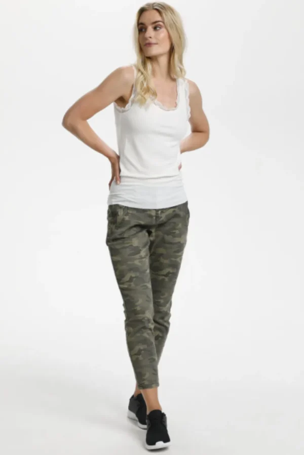 Vanessa Vest Top in Chalk