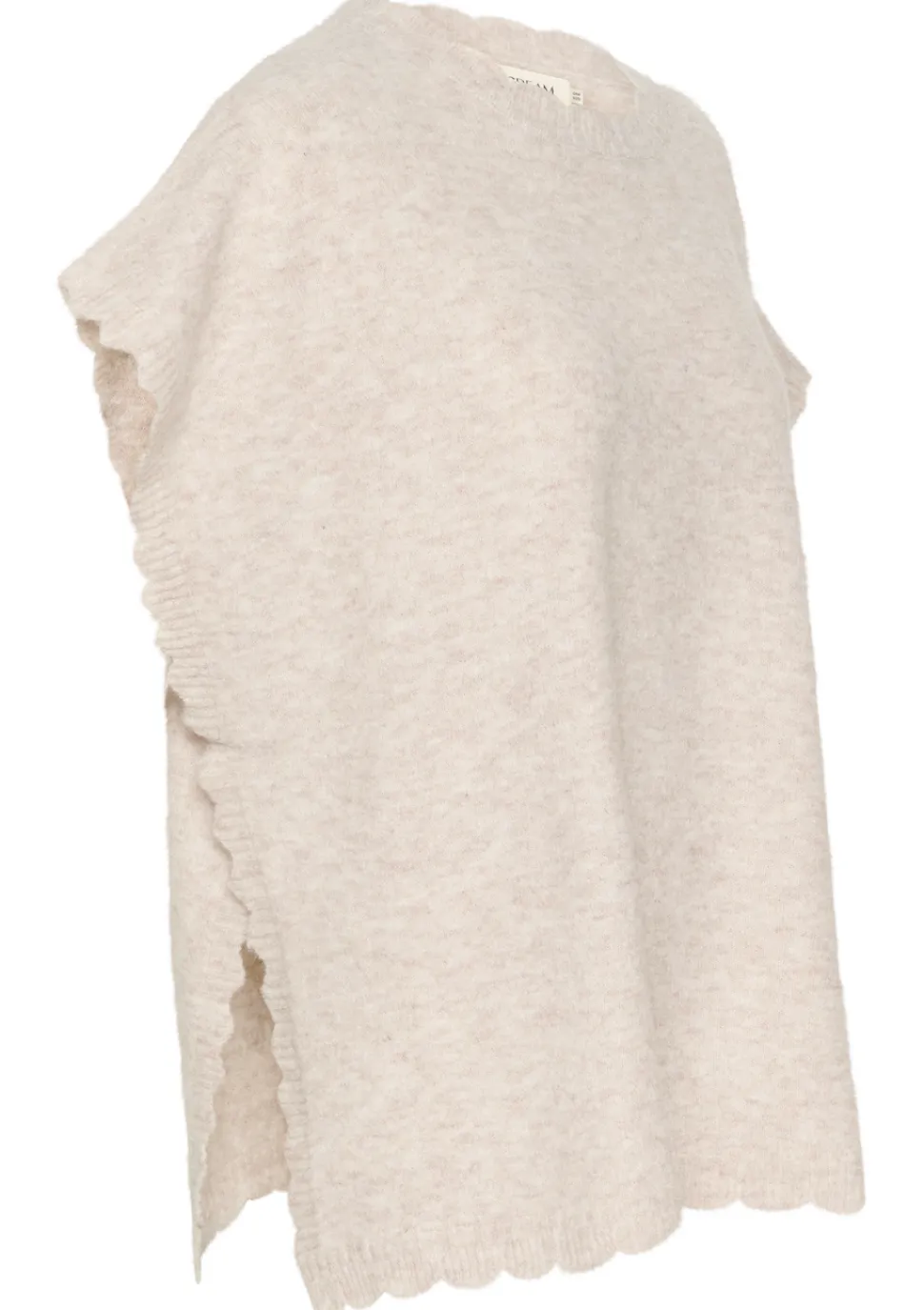 dammi_knit_poncho_in_stri_4.webp Dammi Knit Poncho in String Melange