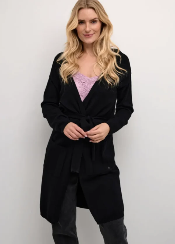Dela Cardigan in Pitch Black