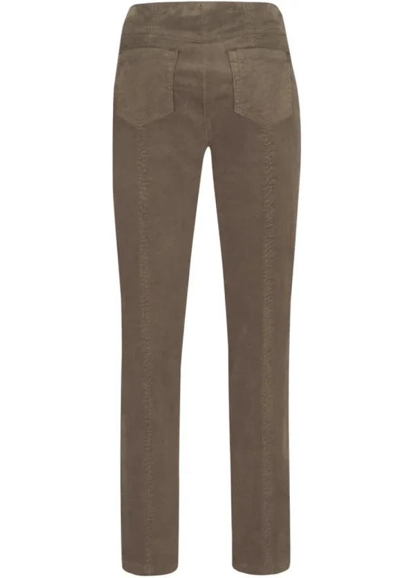 Elena Needlecord Robell Trousers in Taupe