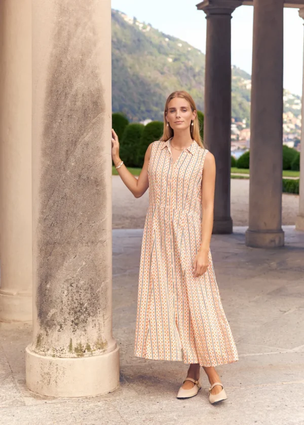 Elsia 3 Dress in Coral