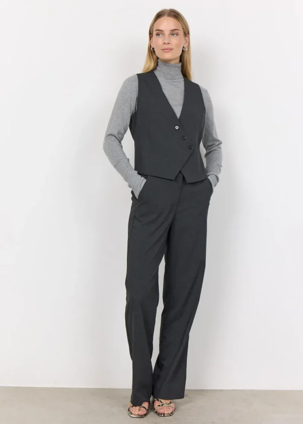 Frankie 4 Waistcoat in Dark Grey