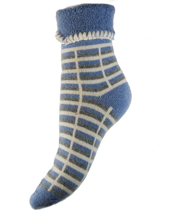 Luxurious Cuff Check House Socks