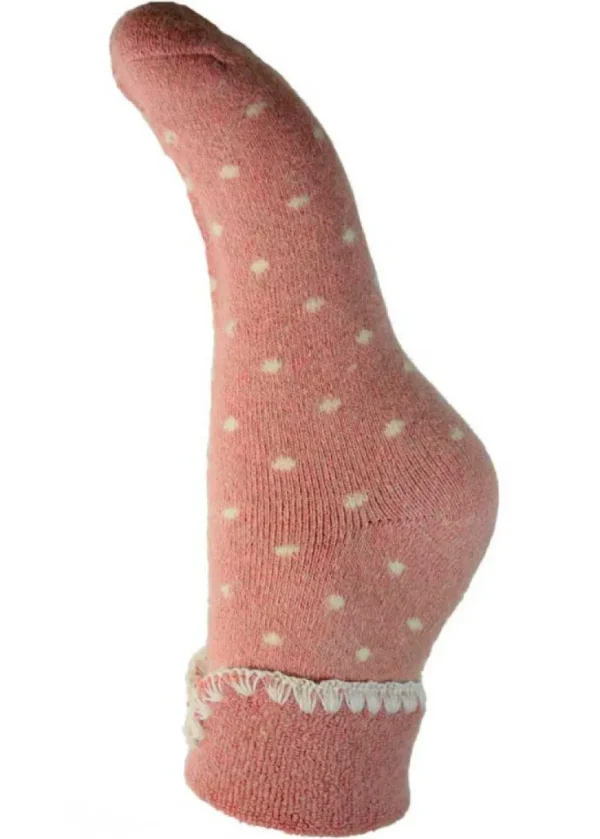 Luxurious Cuff House Socks in Tiny Dots