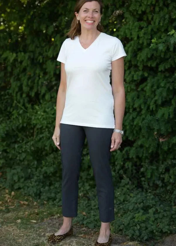 Robell 3/4 Length Bella Trousers in Anthracite Grey 97