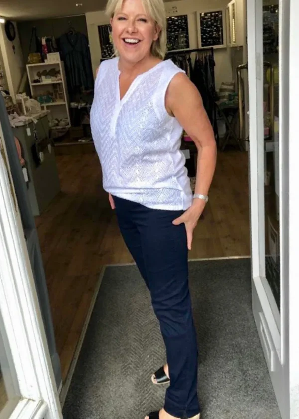 Robell Denim Marie Stretch Jeans in Navy 69