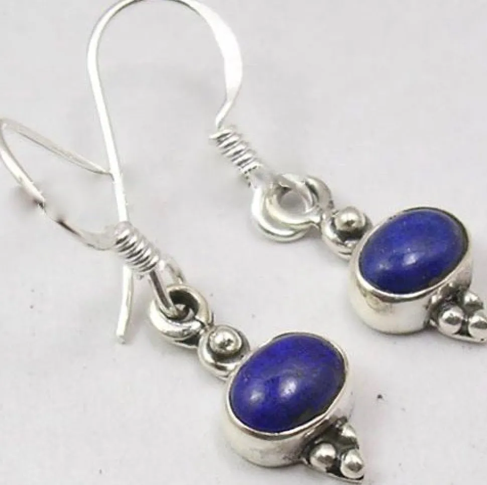 solid_silver_lapis_lazuli_3.webp Solid Silver Lapis Lazuli Oval Cabachon Drop Earrings