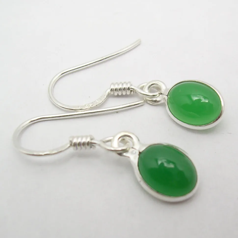 solid_silver_oval_drop_gr_0.webp Solid Silver Oval Drop Green Onyx Earrings
