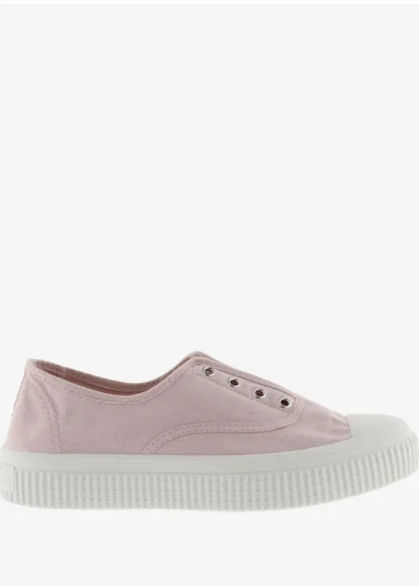 Victoria Platform Pumps in Powder Pink